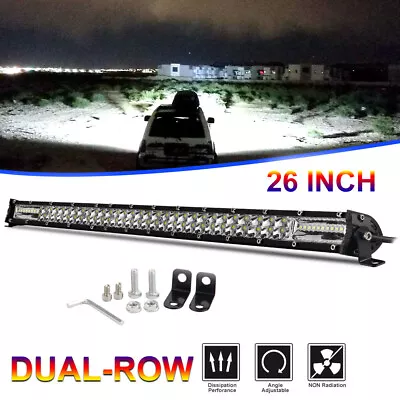 26Inch Slim 1480W LED LIGHT BAR Combo Beam Truck Fog Offroad Work Lamp Suv 22  • $39.99