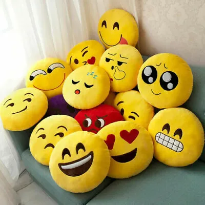 £8.54 • Buy Smiley Face Cushion Emoji Cushion Pillow Plush Cushion Yellow SMILEY CUSHION
