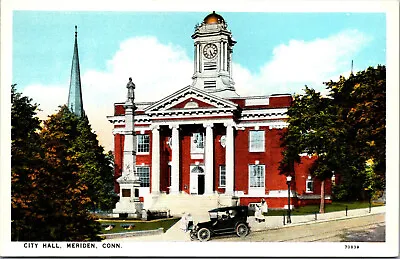 Vtg 1920s City Hall Meriden Connecticut CT Postcard • $19.99