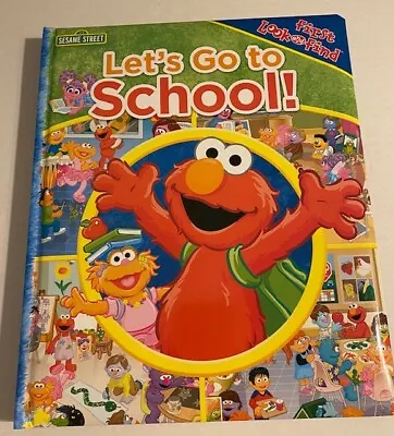 Let's Go To School Sesame Street Elmo First Look And Find Book 12  Preschool • $5