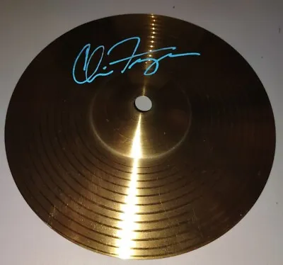 Chris Fryar Zac Brown Band Drummer Signed 8  Generic Drum Cymbal Proof Pic Rare • $150