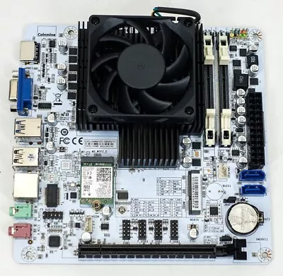 Coinmine ITX Motherboard With AMD A8-4555M And Radeon HD 7600G Desktop Computer • $34.99