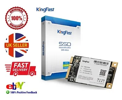 MSATA SSD 128GB 256GB 512GB Kingfast Mini SATA 6Gb/s Internal Solid State Drive • £38.99