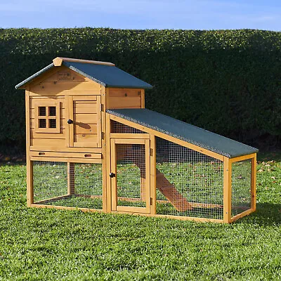 £149.99 • Buy Rabbit Guinea Pig Hutch Hutches Run Runs Large 2 Tier Double Lodge Ferret New +