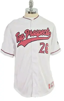 Top Prospect Number 26 AL MORENO Fully Embroidered Baseball Jersey Size XLarge  • $26