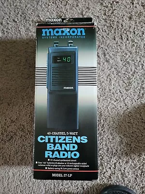 Maxon Citizens Band Radio CB Model 27-LP 40 Channel 5-Watt DRS Tested With Box • $39.99