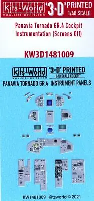 Kits World Decals 1/48 3D INSTRUMENTATION SET TORNADO GR.4  SCREENS OFF  • $11.99