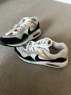 Nike Womens Air Max Correlate White Black Green Running Shoes Sneakers Size 7.5 • $39.95