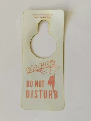 Maid Service Do Not Disturb Vintage Hotel Motel Door Handle Sign Butler • $17.99