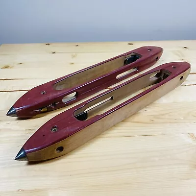 Pair Of Vintage Stehedco Southern Loom Wooden Shuttle. Made In The USA 14” • $47.49