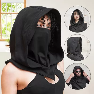 Medieval Cowl Hood Scarf Hooded Wicca Pagan Halloween Cosplay Costume Hat New • $18.88