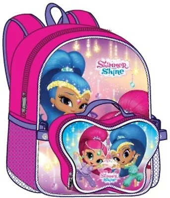 NEW! Nick Shimmer & Shine Large 16  Backpack W/Lunch Bag Set FREE SHIPPING!!! • £14.25