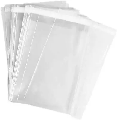 Vdl Clear Cellophane Bag Self Seal For Cards Sweet Cello Gift A3 A4 C5 C6 C7 5x7 • £52.88