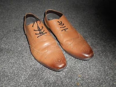 Redfoot Tan Brogue Smart Shoes - Uk Size 9 - Worn Once Very Good Condition • £15