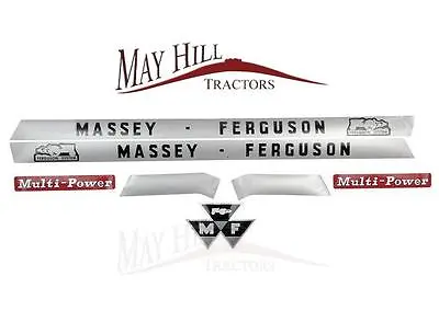 Bonnet Decal Sticker Set For Massey Ferguson Tractor 135 148 Tractor • £19.50