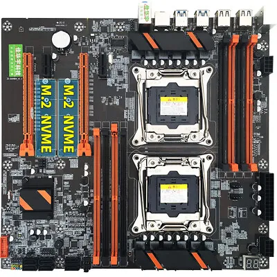 X99 CPU Motherboard 8 DIMM LGA Ext ATX DDR4 Dual Xeon V3 Desktop Mainboard SO • $118.31