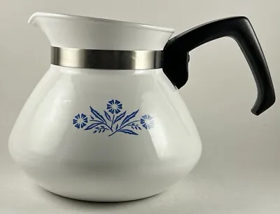 Vintage Corning Ware Blue Cornflower Coffee Tea Pot 6 Cup P-104 No Lid • $10