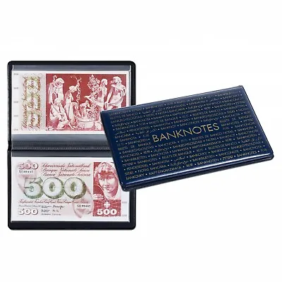 LARGE Currency Banknotes Album Paper Money Pocket Wallet Post Cards Lighthouse • $22.90