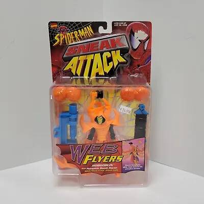 1997 ToyBiz Marvel Spider-Man Sneak Attack Web Flyers Hobgoblin Figure NEW • $11.95