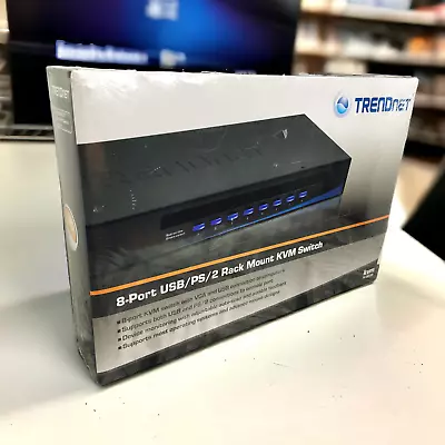 TRENDnet TK-803R 8-port KVM USB Rack Mount Camera & Computer Switch NEW SEALED • $89.95