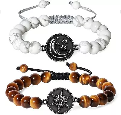 My Sun And Stars Moon Of My Life Stone Couples Bracelets • $59.99