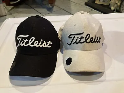 Titleist Adjustable Golf Hat 2-pack - White & Black • $29.65