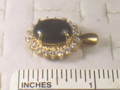 ****  Malachite Pendant Gemstone Semi-precious  With Swarovski Crystals 808ma • $7.95
