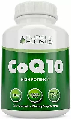 Coenzyme CoQ10 Q10 COQ 10 Heart Health 240 Soft Gels High Absorption • $28.97