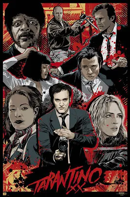Tarantino Xx - Movie Poster (Famous Quentin Tarantino Movies) (Size: 24  X 36 ) • $12.99
