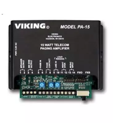 Viking Electronics PA-15 15 Watt Paging Amplifier And Loud Ringer • $219.03