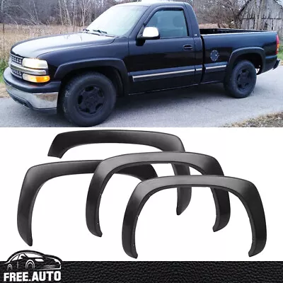 Fit For 99-06 Chevy Silverado 1500 2500 3500 Fender Flares Smooth 4PCS-PP • $64.99
