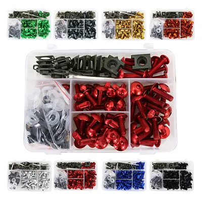 Fairing Bolts Nut Bodywork Screws Aftermarket Fit For Kawasaki ZZR1100 ZX-11 Red • $37.67