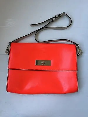 Kate Spade Shoulder Crossbody Bag Pink Bright Coral Handbag • $45