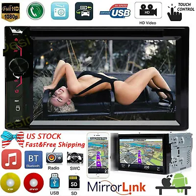 For Toyota Tacoma Tundra RAV4 Sienna 4Runner 2Din Car Stereo DVD Player Radio+CA • $113.28