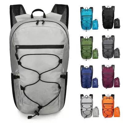 Foldable Bag Backpack Large Ultralight Sports Hiking Backpack Waterproof 20L Bag • $21.81