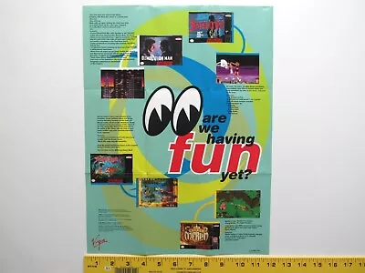 Virgin Promo - Young Merlin Original Poster SNES NINTENDO • $9.50