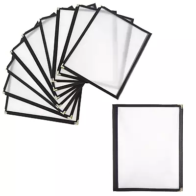 (10 Pack)  Double Fold Menu Cover For 8.5 X 11 Inch 2 Page  Restaurant R • $29.68