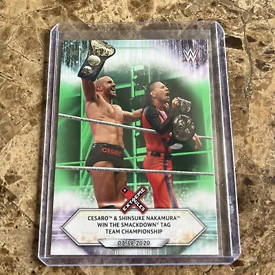 2021 Topps WWE  Cesaro & Nakamura Win The Tag Team Championship/199 • $1