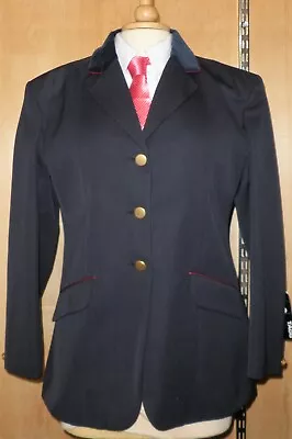 Ladies Tagg Chase Show Jacket - Navy With Red Piping Size 40  • £79