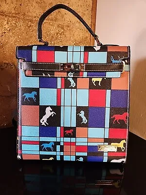 The Trail Of Painted Ponies Backpack Style Purse By Montana West - 11” Turquoise • $39.99