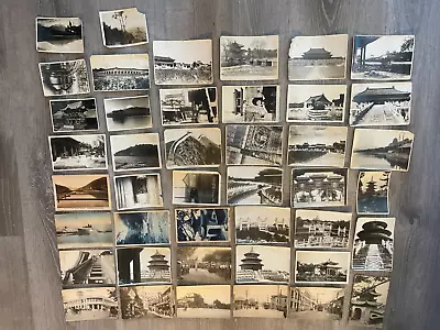 43 JAPAN Antique Photo Postcard Lot Nagasaki Pre War Temple Station Custom House • $124.88