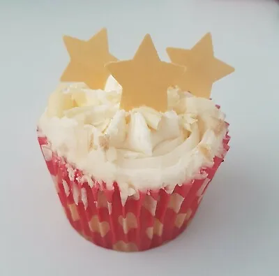 £1.85 • Buy 36 X Edible Stars Wafer Rice Paper Cup Cake Decoration Toppers Various