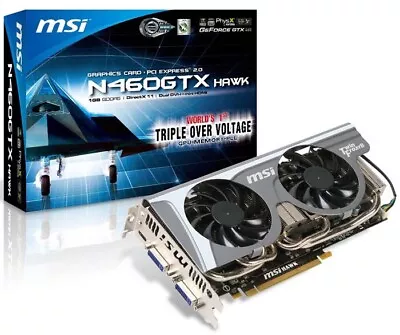 MSI NVIDIA GeForce GTX 460 HAWK (1 GB) GDDR5 SDRAM PCI Express Video Card • $104