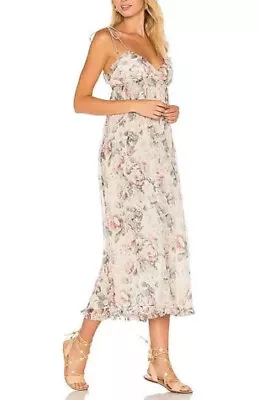 Zimmermann Silk Jasper Floral Ruffle Jumpsuit Size 0 • $439