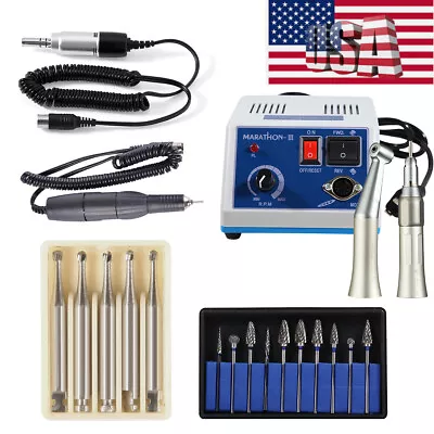 Dental Lab MARATHON Micromotor Polisher 35K Rpm Handpiece Polishing Carbide Burs • $6.90