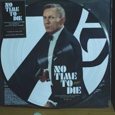 No Time To Die James Bond Soundtrack - Hans Zimmer Daniel Craig Picture Disc • £14.99