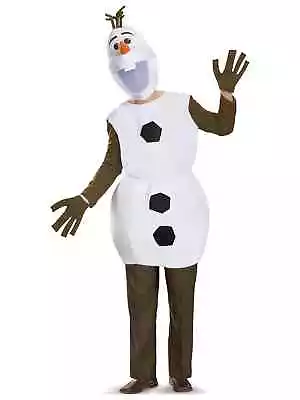Olaf Deluxe Disney Frozen Snowman Inanimate Snowman Adult Mens Costume Plus 2XL • £130.74