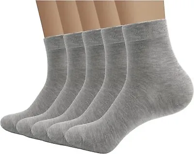 Men Sock Breathable Sock Quarter Thin Ankle High Comfort Cool Soft Sock 5 Pairs • $22.99