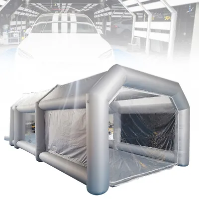 Pro Inflatable Paint Booth 20x10x8 Ft W/Filter Car Painting Tent For Car Garage • $426.55