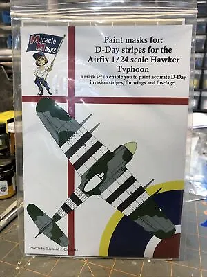 1/24 Miracle Masks Paint Mask For Airfix Hawker Typhoon D-Day Stripes  • $30